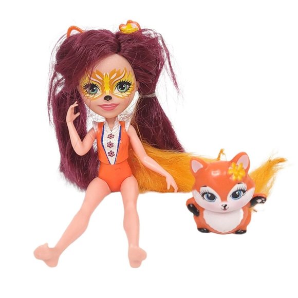 Mattel Enchantimals Felicity Fox Flick 6 Inch Doll Figures Poseable - Picture 1 of 8